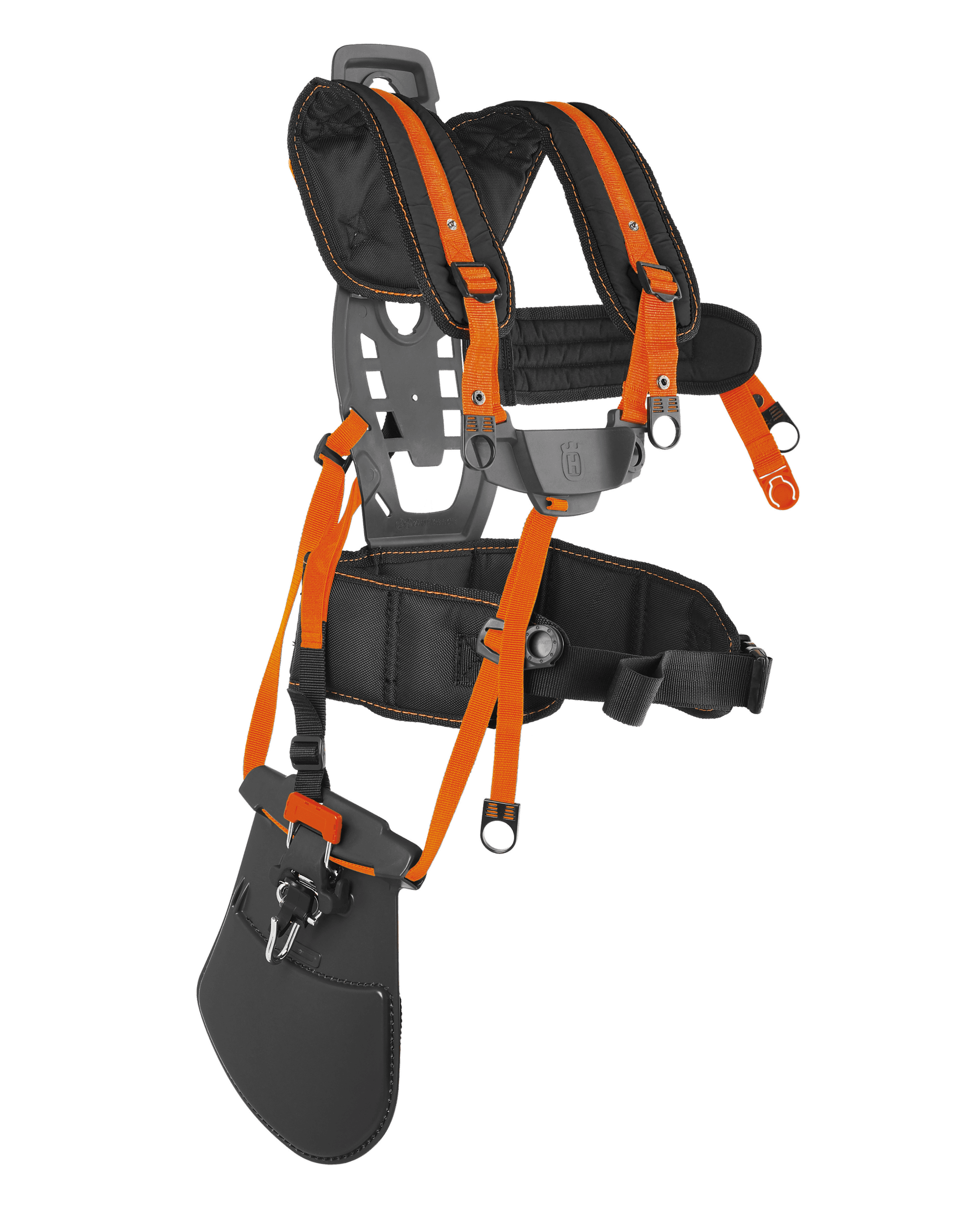 Ergonomic harness with broad back support, shoulder straps and hip belt that distributes the load over a larger area. Adjustable back plate for perfect fit. image